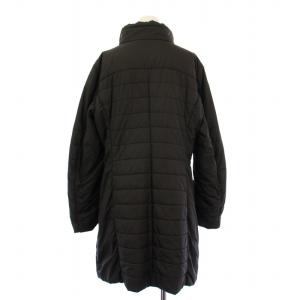 HERNO 中綿コート スタンドカラー アウター ロング丈 48 黒 ブラック /BB
