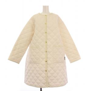 23AW SLOBE別注キルティングAラインロングコート 36 ホワイト