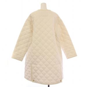 Traditional Weatherwear 23AW SLOBE別注キルティングAラインロングコート 36 ホワイト