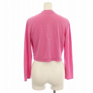 LEONARD ニット カーディガン 0387738 ボレロ ラインストーン 長袖 36 ピンク /G