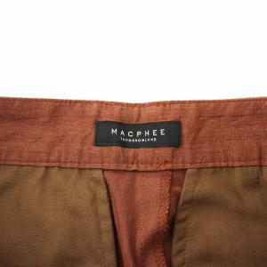 MACPHEE 19SS レーヨンリネンコットン ベイカーパンツ 12049104704 セミワイド ジップフライ 麻