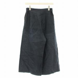 MARGARET HOWELL リネン ワイドパンツ 578-144304 麻 パンツ 1 ネイビー 紺 /G