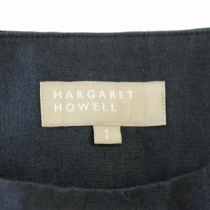 MARGARET HOWELL リネン ワイドパンツ 578-144304 麻 パンツ 1 ネイビー 紺 /G
