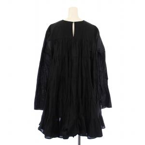 Merlette SOLIMAN DRESS ソリマンドレス シャツワンピース ブラウス ミニ丈 長袖 クルーネック ティアード