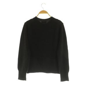 MARGARET HOWELL ケーブルニット セーター 長袖 クルーネック 2 ダークブラウン /MY OS