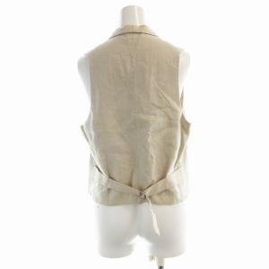 MARGARET HOWELL ベスト ジレ 麻 リネン 2 ベージュ 578-7126001 /EE
