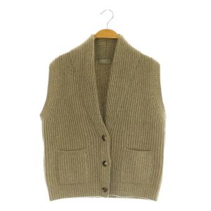 ベスト ニット ショールカラー 2 モカ ベージュ /MY OS