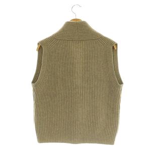 MARGARET HOWELL ベスト ニット ショールカラー 2 モカ ベージュ /MY OS