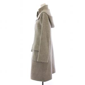 Theory フードコート ロング ウール カシミヤ S グレー 01-7309607 /BM