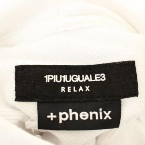 1PIU1UGUALE3 RELAX パーカー スウェット プルオーバー 長袖 L 白 ホワイト /G