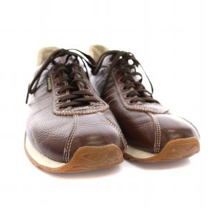 PATRICK レザー スニーカー ローカット シューズ 37 茶 21333 /YM