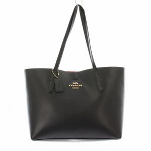 IMNOV AVENUE F31535 アベニュー トートバッグ レザー ロゴ チャーム 黒 ブラック