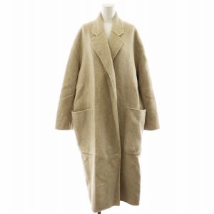 ウールオーバーコート Wool Over Coat チェスターコート ロング丈 アウター 38 ベージュ