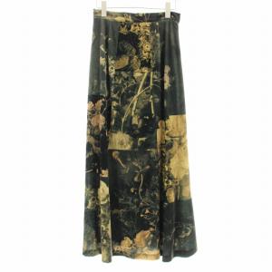 UNDRESSED 23AW UND FOREIGN BOOK VELOUR SKIRT フレアスカート