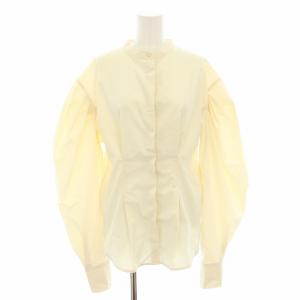 23AW タックスリーブブラウス Tuck Sleeve Blouse シャツ バンドカラー 長袖 F