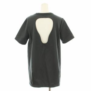 UN3D. 24AW BACK OPEN WIDE TOP Tシャツ カットソー 半袖 バックオープン F グレー