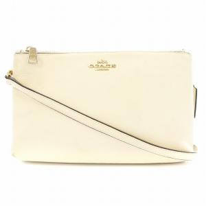 レイラ クロスボディ ショルダーバッグ レザー チャーム アイボリー F38273 /KU D