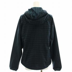 THE NORTH FACE マウンテンパーカー ウインドジャケット ナイロン ジップアップ チェック M 紺 ネイビー 緑 グリーン