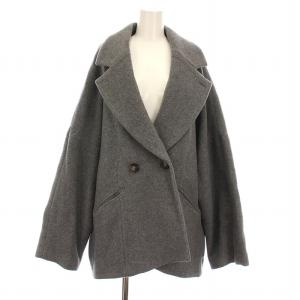 23AW ドルマンミドルウールコート DOLMAN MIDDLE WOOL CT アウター 38 グレー