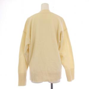 MACPHEE ラムカシミヤVネックカーディガン ニット 無地 ウール S アイボリー 12-02-14-02620 /BB