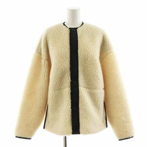 23AW FAUX SHEARLING JACKET S アイボリー