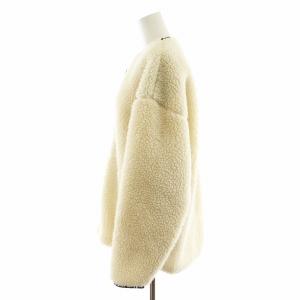 HYKE 23AW FAUX SHEARLING JACKET S アイボリー