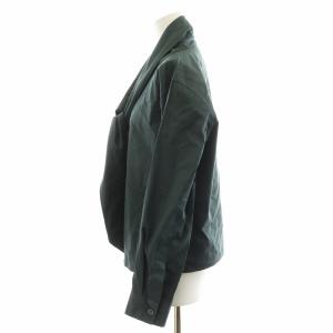 MARGARET HOWELL 23AW SOFT COTTON SILK シャツ ブラウス 長袖 シルク混 絹 1 緑 グリーン 578-3253011