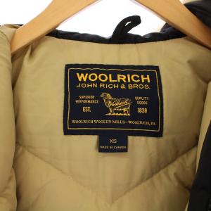 WOOLRICH Arctic Down Parka ダウンジャケット ジップアップ フード ファー ナイロン XS 黒
