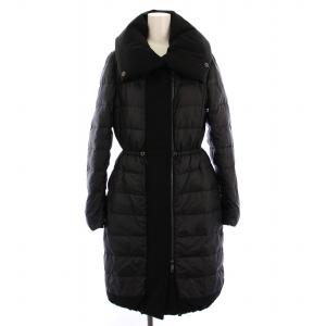 ダウンコート ロング ジップアップ 36 黒 24960143 /BM
