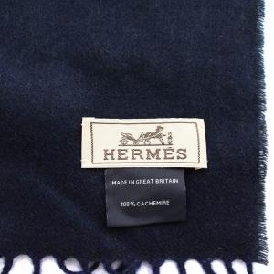 HERMES Summerblock Sunriseマフラー カシミヤ100%