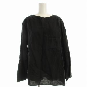 CONFECT シャツ ブラウス リネン 長袖 3 黒 ブラック 02171-0028 /EE
