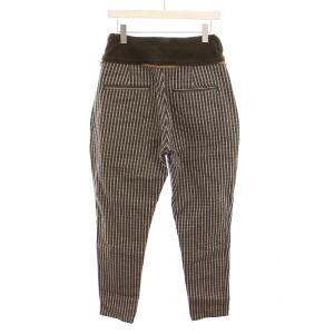 KAPITAL ヌーベルパンツ サルエル チェック 1 茶 カーキ /YM