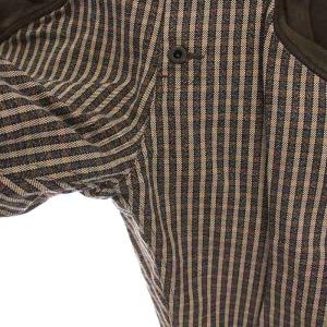 KAPITAL ヌーベルパンツ サルエル チェック 1 茶 カーキ /YM