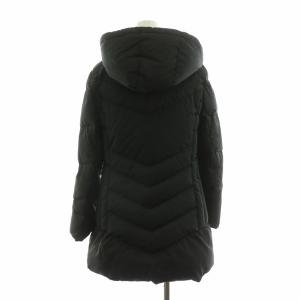 Leilian ダウンコート アウター ロング フーディー 9 ブラック JK-0806942 /NQ
