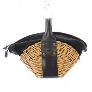 モチアルク ヤマコトバ ファスナー付バスケット かごバッグ