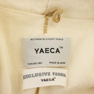 YAECA CONTEMPO 43553 CANVAS DESIGN リネン カバーオール ジャケット XS ナチュラル