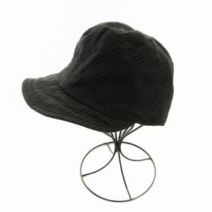 キャスケット 帽子 布製 ダークグレー /EE