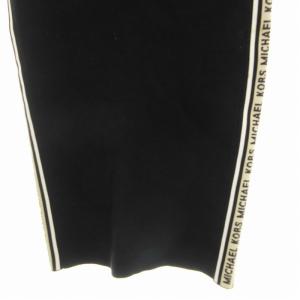MICHAEL Michael Kors タイトスカート ミニ ライン ロゴ XXS 黒 ブラック MS17701F1FW /RO