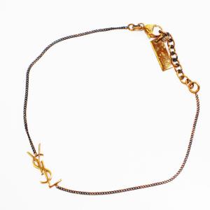 OPYUM オピウム チャームブレスレット チェーン ロゴ ゴールドカラー /BB OH