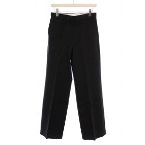 DOUBLE CLOTH MARINE PANTS スラックスパンツ ウール 01 黒 13228-0101