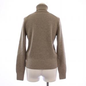AMI Alexandre Mattiussi ニット セーター 長袖 タートルネック Aハート刺繍 ウール XS ベージュ FKS402.001 /BM