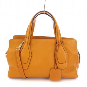 2WAY ハンドバッグ ショルダー 2WAY ブラウン