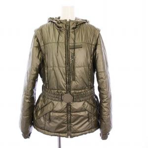 ダウンジャケット 裏地モノグラム 42 カーキ