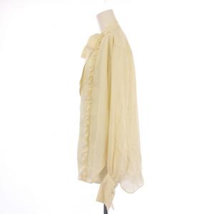 Shinzone 25SS BOW TIE BLOUSE ボウタイブラウス シャツ 長袖 フリル 36 アイボリー 25SMSBL14