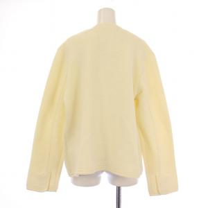 Shinzone KNIT JACKET ニットジャケット ノーカラー アウター F 白 ホワイト タグ付き 24SMSJK02
