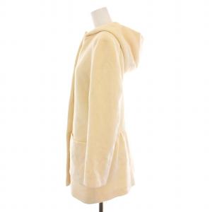 YOKO CHAN YOKOCHAN フード付きコート アンゴラ ウール アウター 40 アイボリー YCC-014 /YM