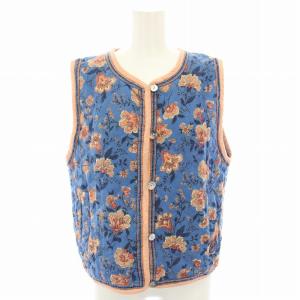 ホーリーベスト 前開き キルティング 花柄 FO 青 ブルー ピンク 23MMSJK03 /YT