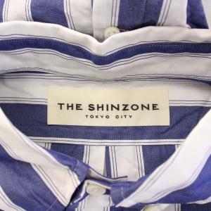 Shinzone STRIPED DADDY SHIRT ストライプダディシャツ ボタンダウン ブラウス 長袖 レギュラーカラー