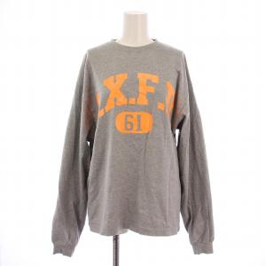 20AW O.X.F.D TEEロングスリーブTシャツ カットソー 長袖 クルーネック プリント F グレー