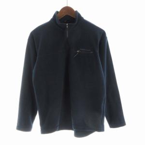 シャミース ハイネックインナーシャツ フリース ハーフジップ 長袖 XS 紺 ネイビー 1104263